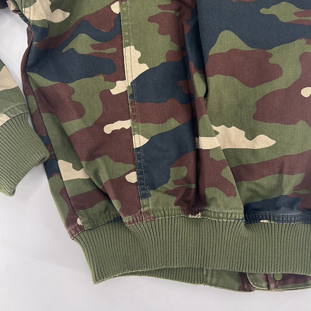 Adidas Ivy Park Unisex Green Long Sleeve High Neck Canvas Jacket S - Picture 11 of 16